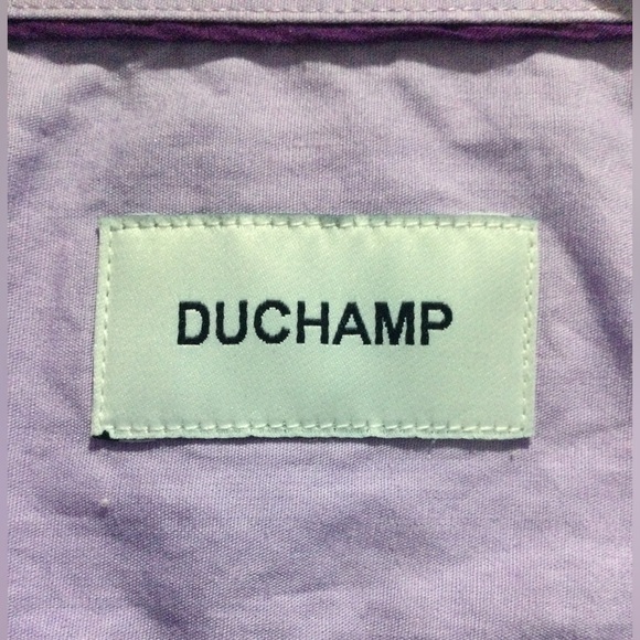 Duchamp Men’s Cotton Stylish Light Purple Checkered Shirt - Picture 4 of 9